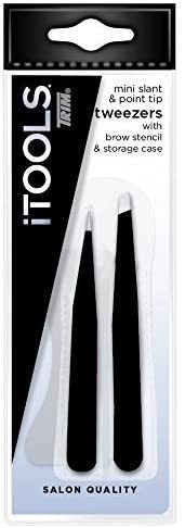 Itools Trim Mini Slant and Point Tip Tweezers Duo Pack