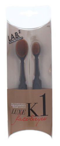 Professional L.A.B.2 Luxe K1 Face & Eyes Oval Brushes / Brush 6 & 7