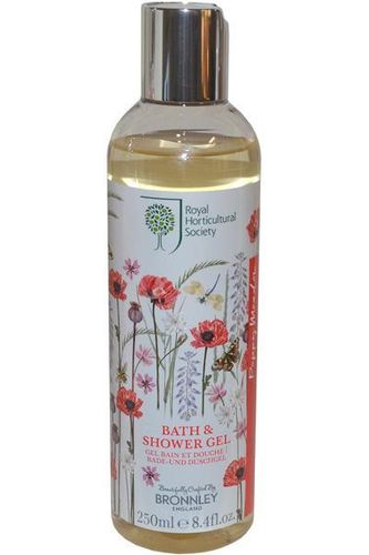 Bronnley The Royal Horticultural Society Poppy Meadow Bath and Shower Gel 250ml