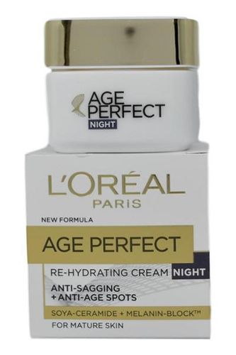 L'Oreal Age Perfect Re Hydrating Cream Night 50ml Soya Ceramide