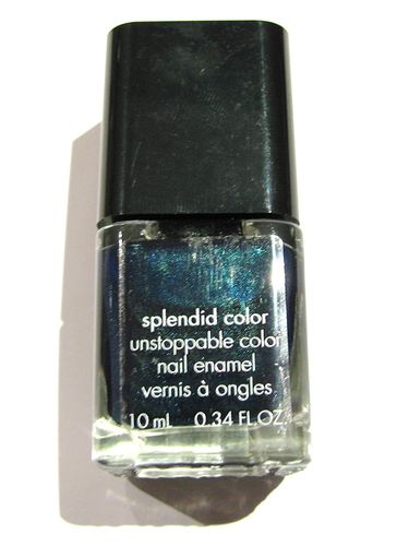 CK CALVIN KLEIN splendid color nail polish Navy Sparkle